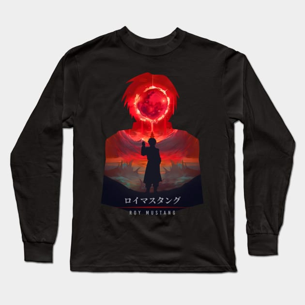 Roy Mustang - Bloody Illusion Long Sleeve T-Shirt by The Artz